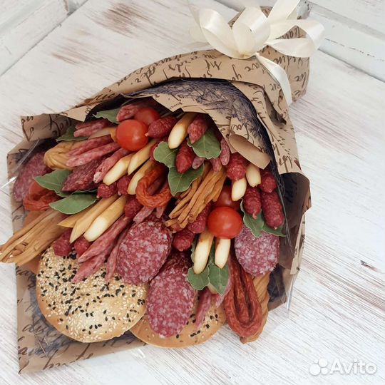 Мужской букет из колбасы 