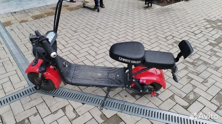 Электроскутер white siberia mini R 2.0 1200W black
