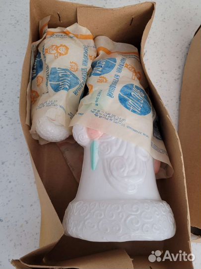 Дед мороз и снегурочка СССР пластик новый