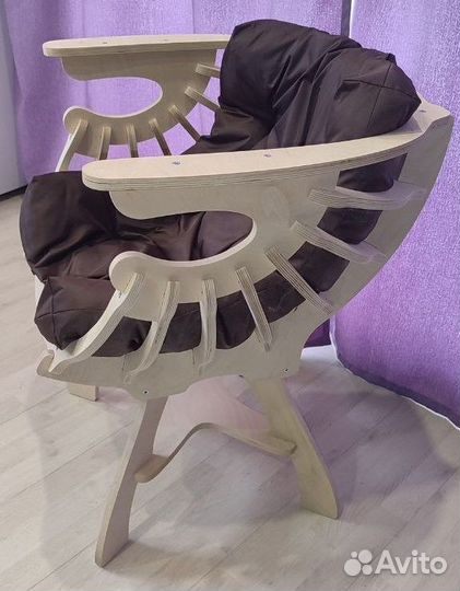Кресло-ракушка параметрическое без покрытия