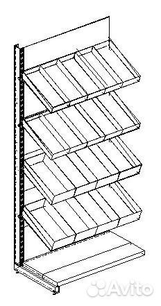 Стеллажи металлические Нордика