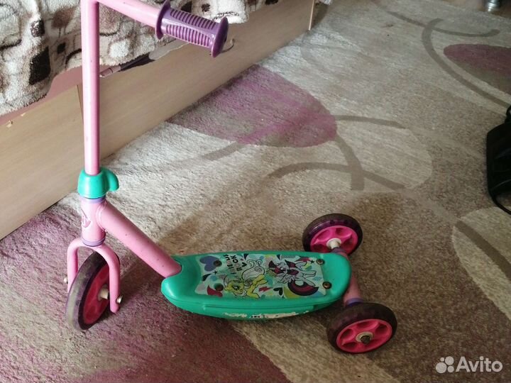 Самокат детский трехколесный бу
