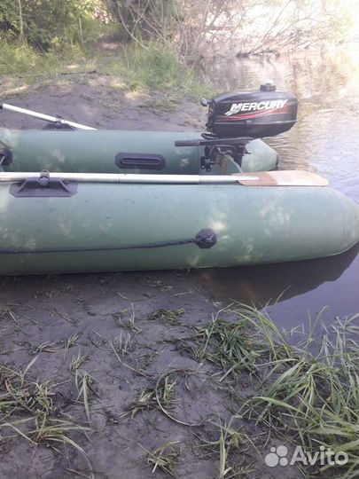 Лодка надувная резиновая бу с мотором