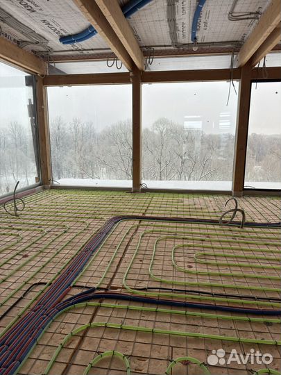 Полусухая стяжка пола / машинная стяжка