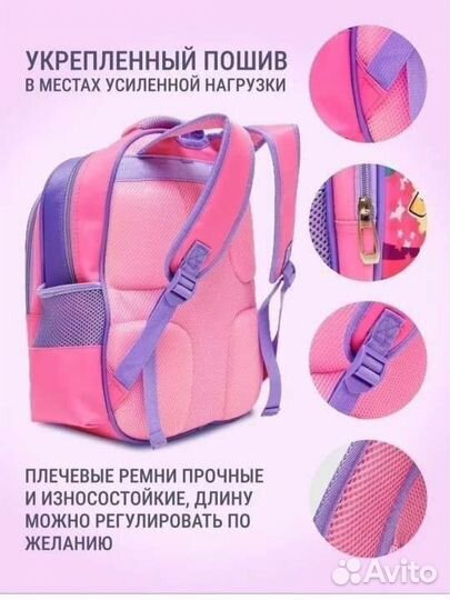 Рюкзак детский для девочки школьный