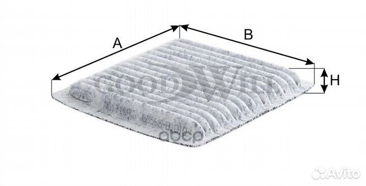 Фильтр салона угольный AG171CFC Goodwill