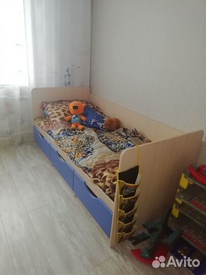 Детская кровать дельфин с матрасом