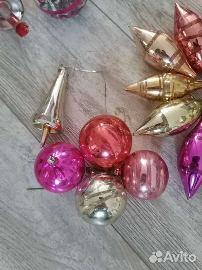 Елочные игрушки СССР, глинка