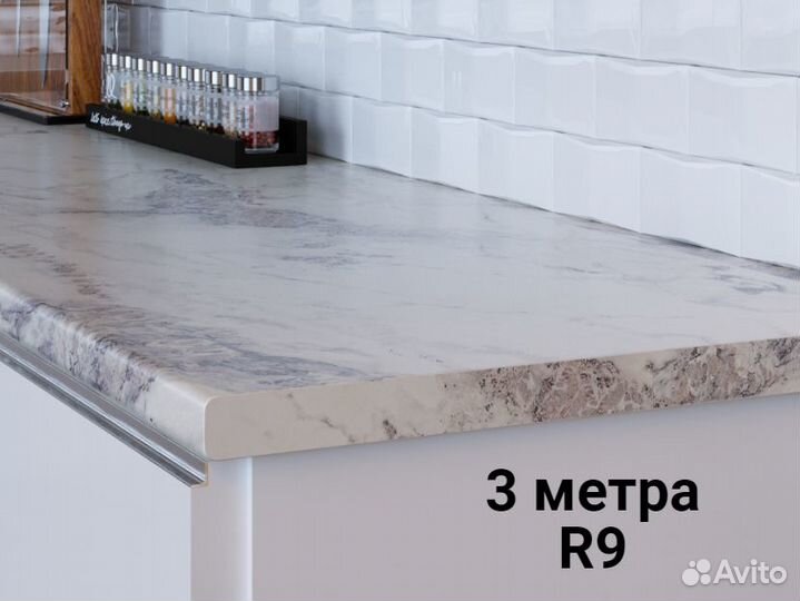 Столешница для кухни 2384 Мрамор греческий,3 метра