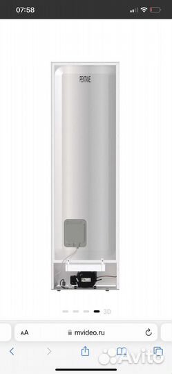 Холодильник gorenie NRK6202AW4