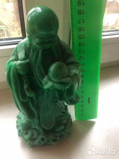 Шоусин из нефрита и Дракон фигурки