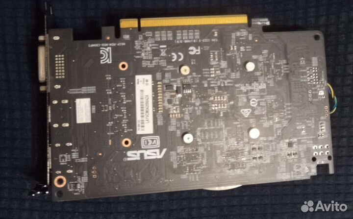 Видеокарта asus rx550 2gb