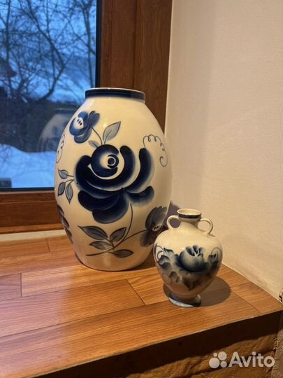 Посуда гжель вазы