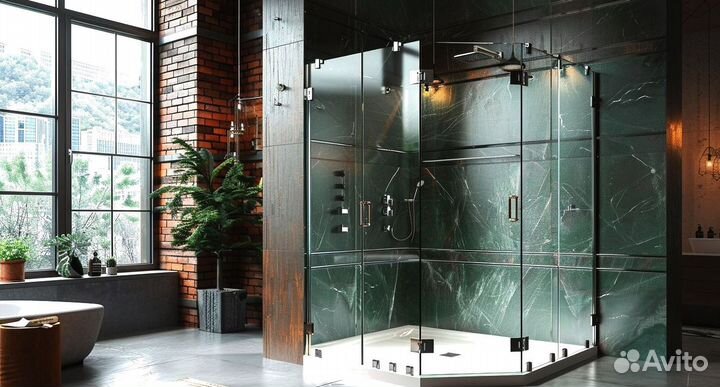 Стеклянные душевые ограждения