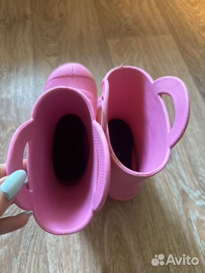 Резиновые сапоги доя девочки эва 27