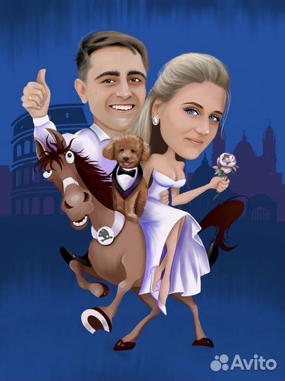 Шаржи, портреты на заказ