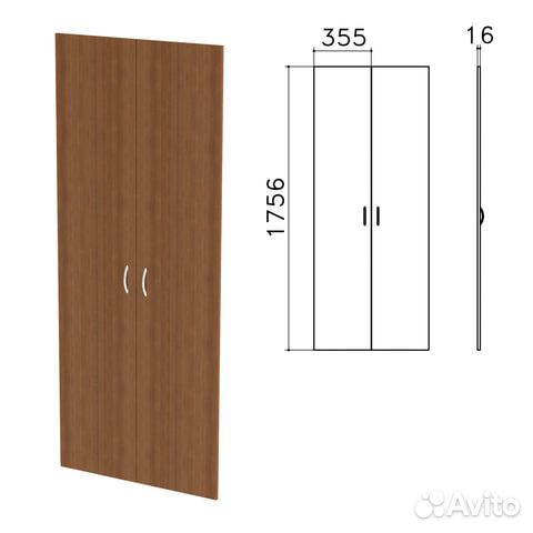 Дверь лдсп высокая Бюджет, комплект 2 шт., 355х16х