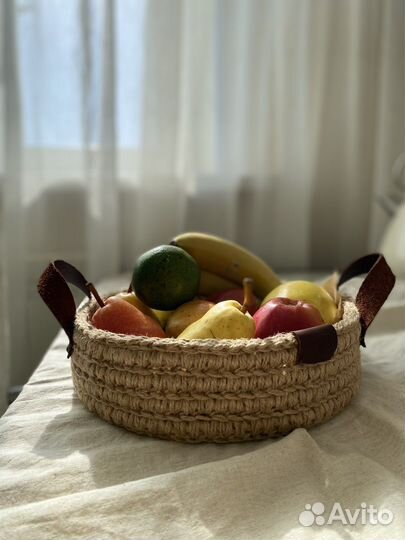 Поднос из джута