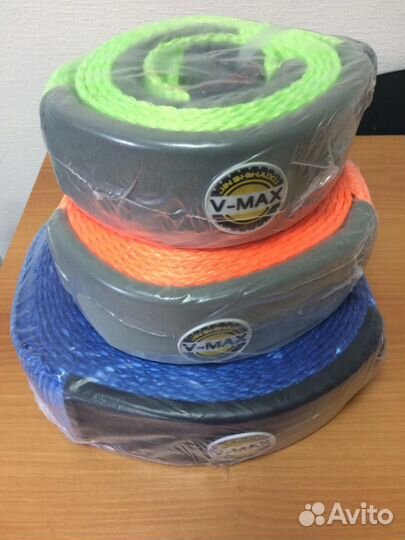 Стропа рывковая 12м V-MAX 12 тонн (цвет синий)