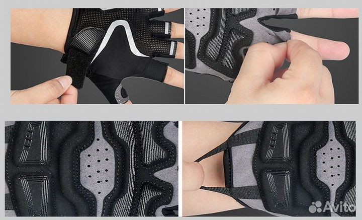 Велосипедные перчатки rockbros SZ-S228. Красный (S)