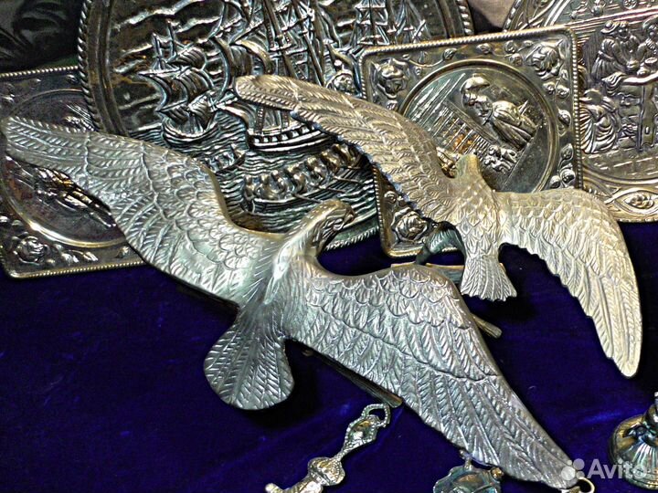 Орлы.Статуэтка.Декор.Латунь.Декор.Немецкие.Америка