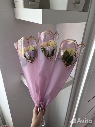 Букет цветы из мыла