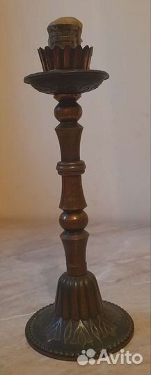 Подсвечник медный