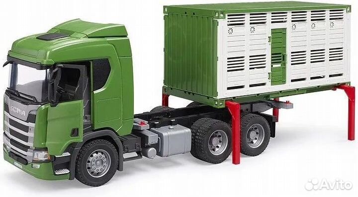 Грузовик Bruder 03548 Scania Super 560R для перевозки животных