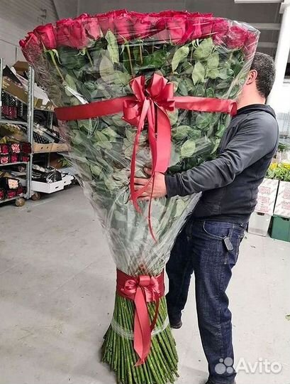 Длинные высокие розы 110 150 160 180 200 см