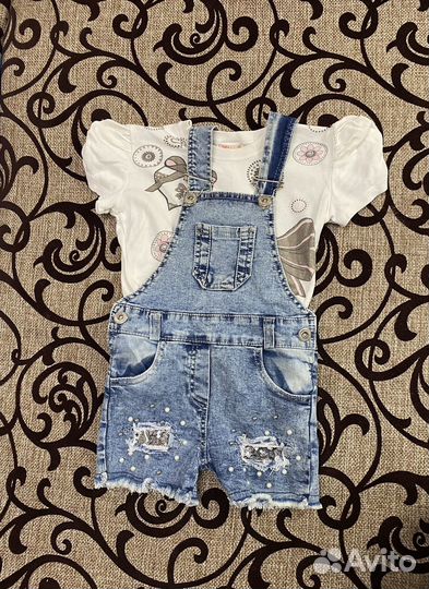 Комбинезон джинсовый для девочки