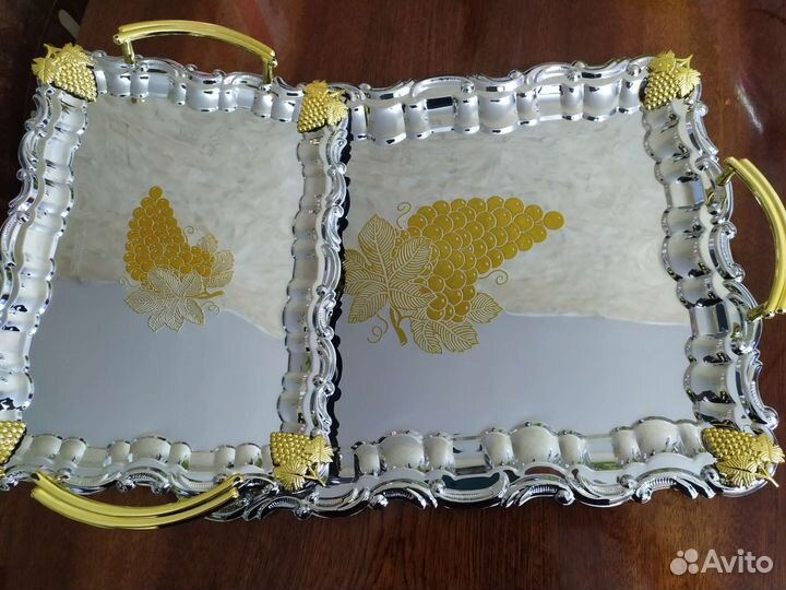 Поднос хромированный, парра