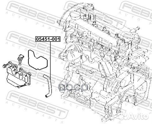 Патрубок системы вентиляции картера mazda 3 BK