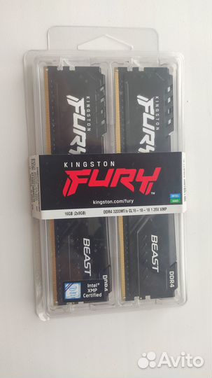 Оперативная память Kingston 3200 mhz 16 gb