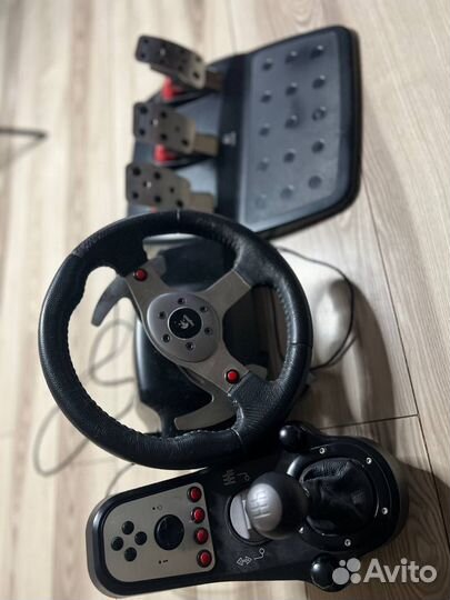 Руль logitech g25 +педали + кпп