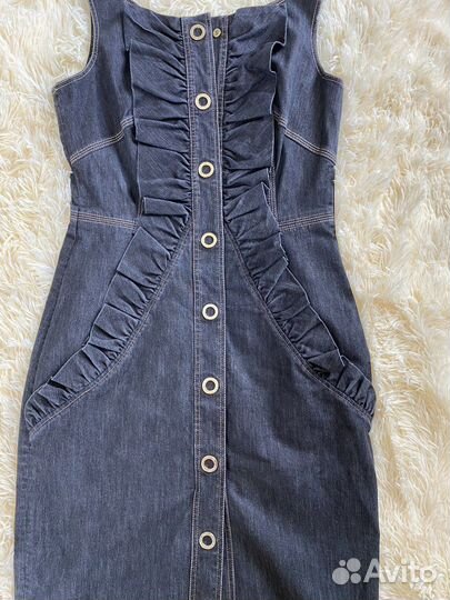 Платье сарафан джинсоавй Испания