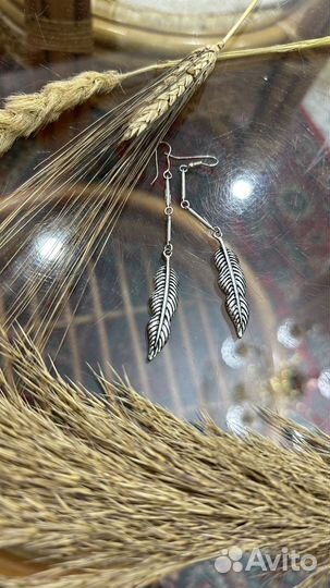 Серьги висячие простые