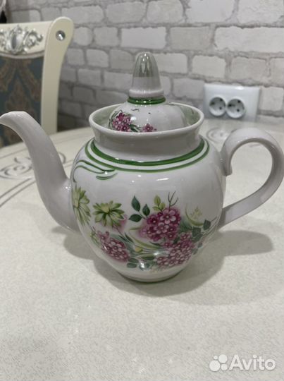 Заварочный чайник и молочник Дулево СССР