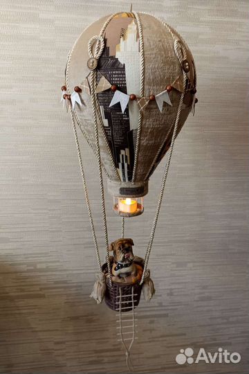 Городской воздушный шар подарок интерьер ночник