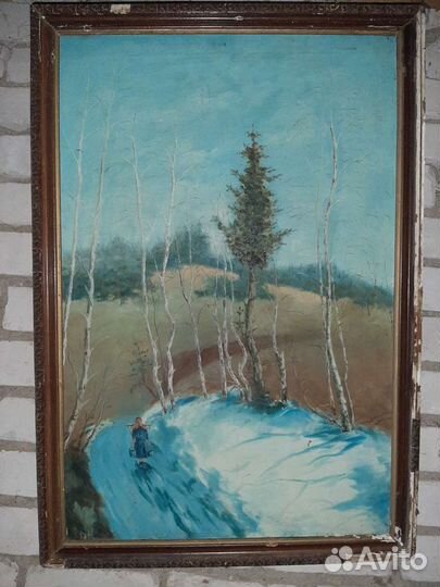 Картина маслом на холсте СССР