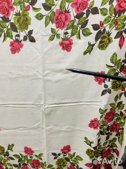 Скатерть льняная СССР 2 шт