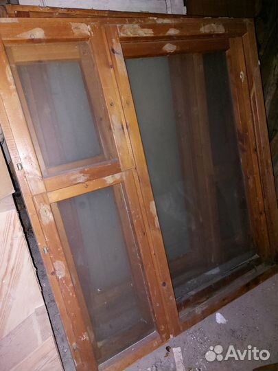 Оконный блок деревянный