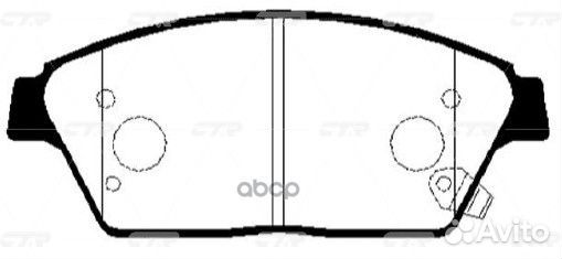 Колодки тормозные перед chevrolet cruze /aveo