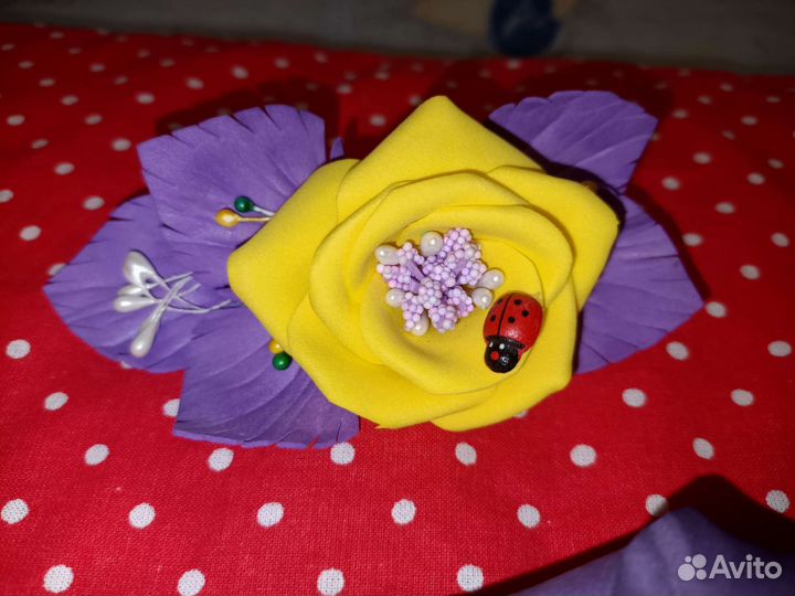 Заколка для волос ручная работа