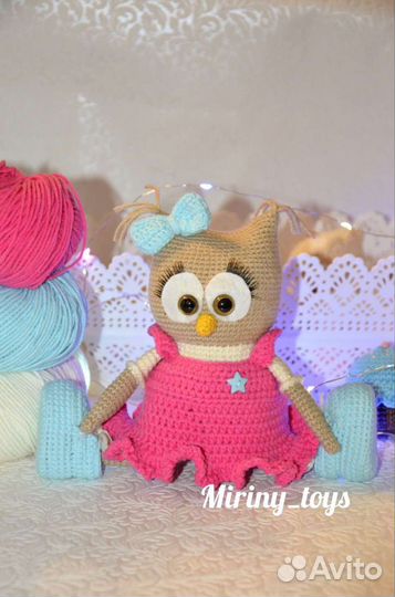 Вязаные игрушки. Совушка. Сова