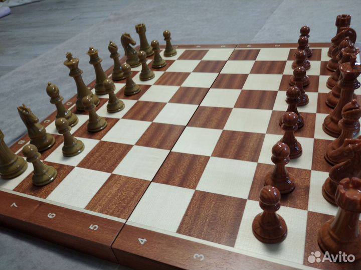 Шахматы из композита Стаунтон №8 с доской 52см