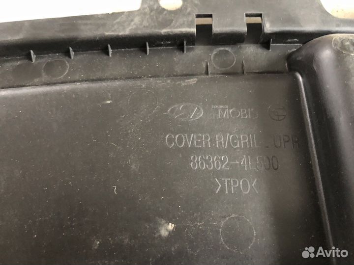 Накладка замка капота hyundai solaris