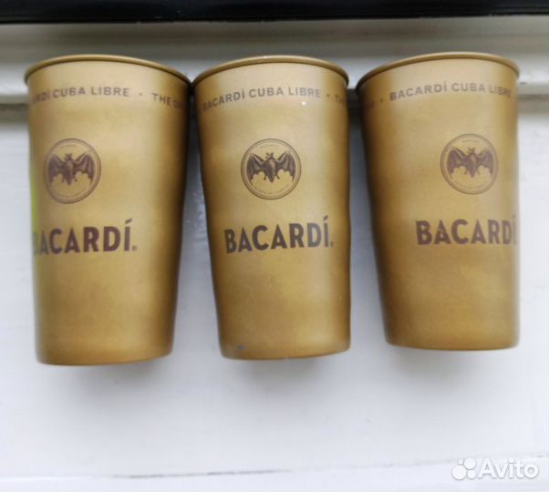 Металлический стакан bacardi