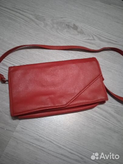 Сумка клатч натуральная кожа