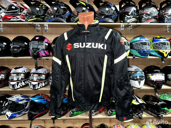Куртка с защитой легкая suzuki на мото