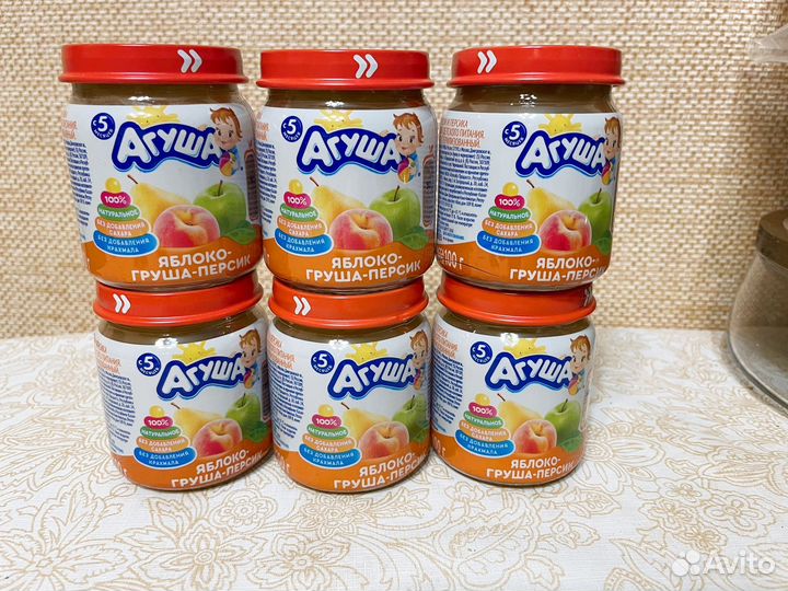 Детское фруктовое пюре агуша